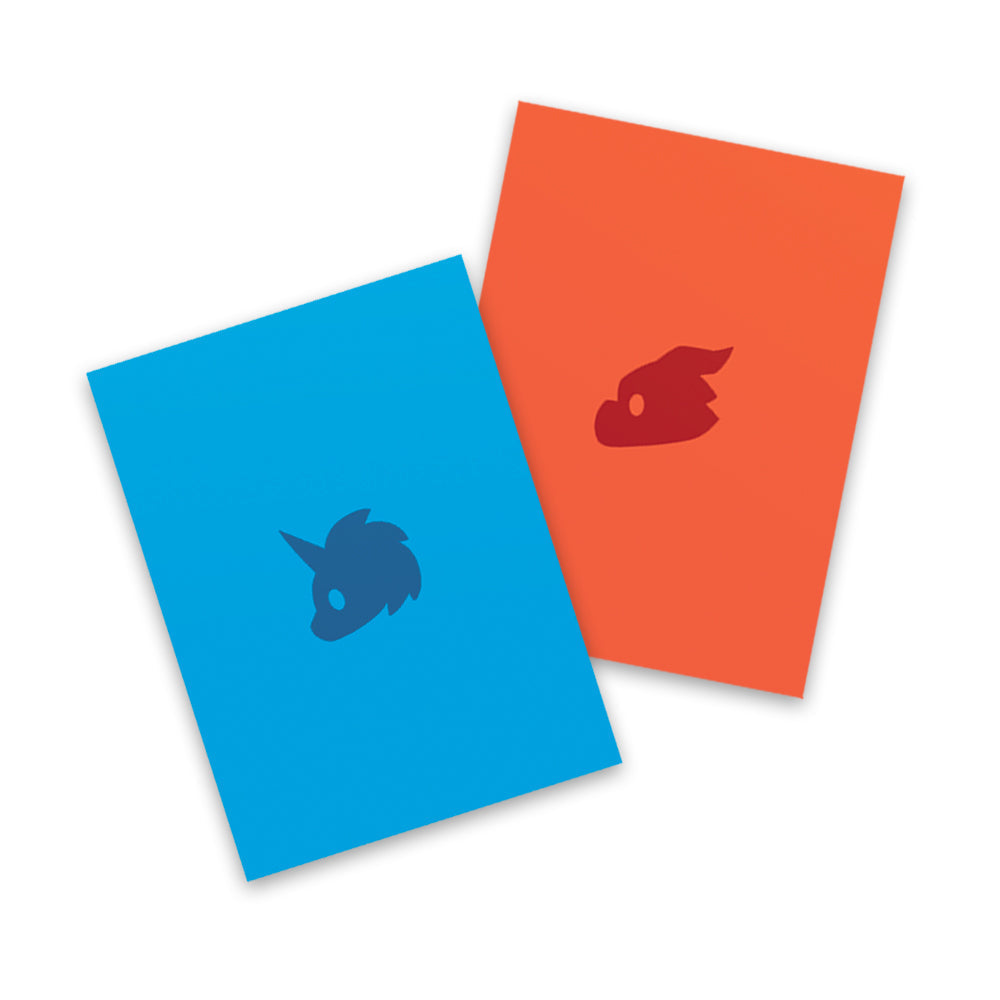 Tic Tac K.O. Dragons vs. Unicorns: Team Dragon + Team Unicorn Card Sleeve Bundle Unisex