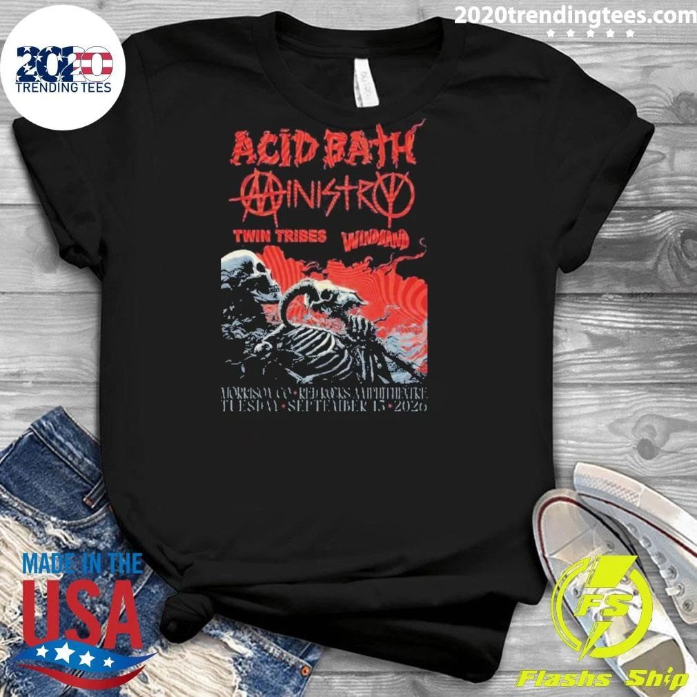 Acid Bath Morrision CO 2026 Event Poster At Red Rocks Amphitheatre On September 15 2026 Shirt