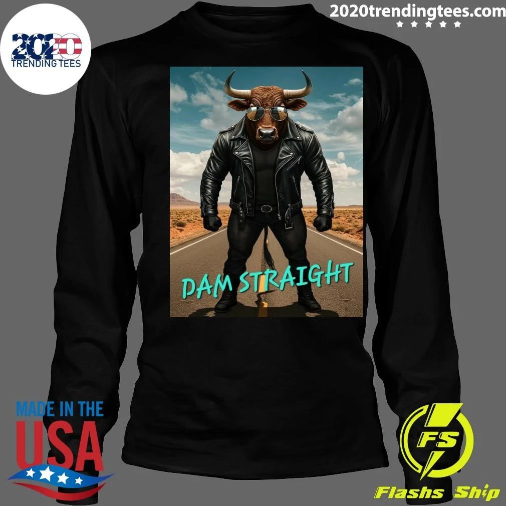 Charging Bull In Basquiat Dam Straight Shirt