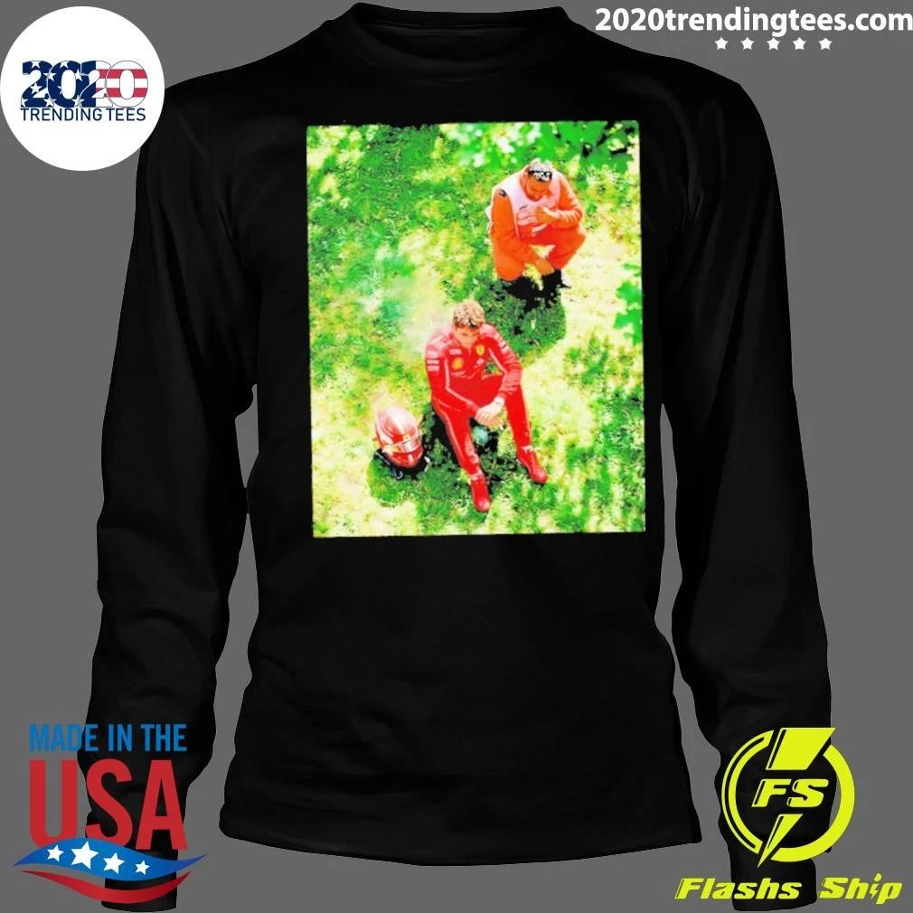 Monza Gp Charles Leclerc Crash Photo Shirt