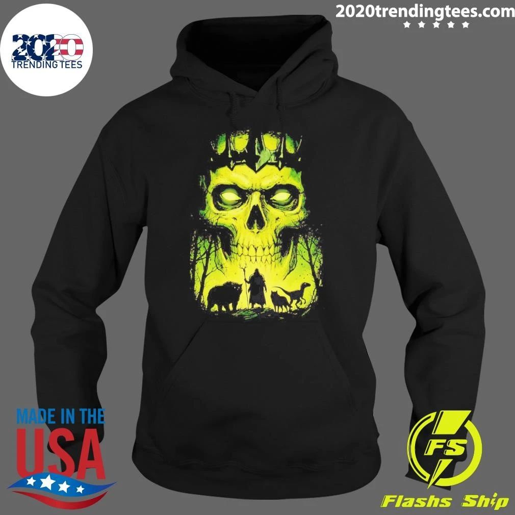 Lych vs Druid Fantasy Dark Art Necromancer shirt