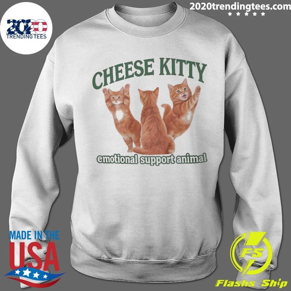 Cheese Kitty Emotional Support Animal Shirt