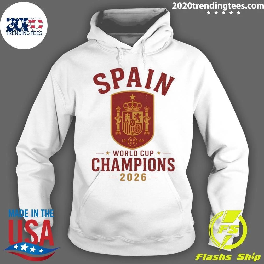 Spain Soccer World Cup Champions 2026 La Roja Shirt