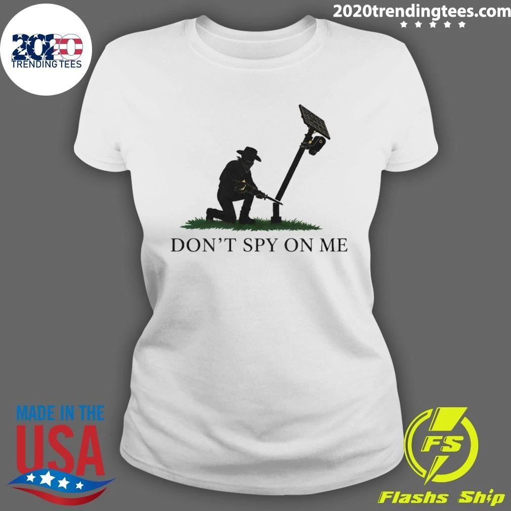 Outlaw Cutting Surveillance Camera Pole Don’t Spy On Me Shirt