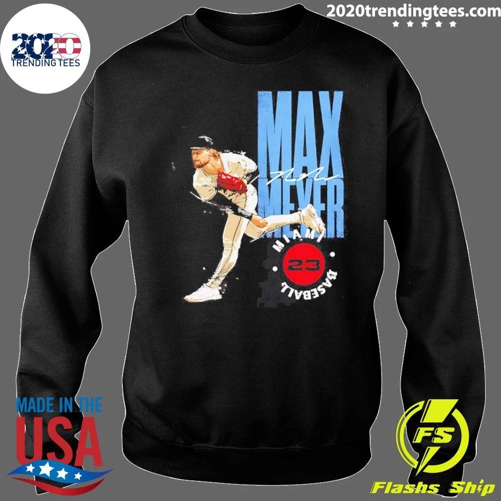 Max Meyer Miami Marlins Stamp Signature Shirt