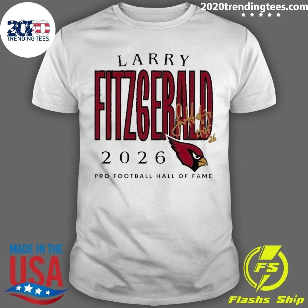Larry Fitzgerald 2026 Pro Football Hall of Fame Cardinals Signature Shirt