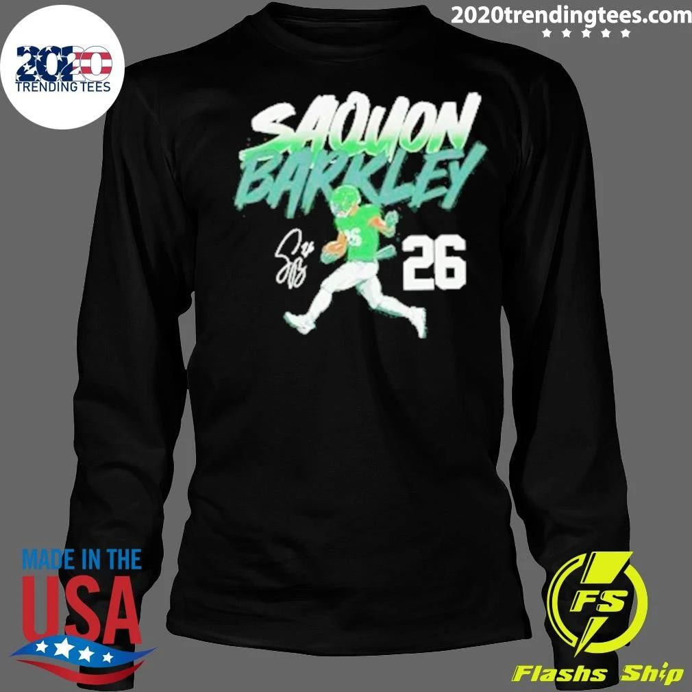 Saquon Barkley 26 Pose Signature Shirt