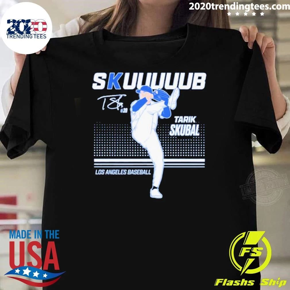 Awesome Tarik Skubal Los Angeles Dodgers Baseball No 29 Signature Shirt