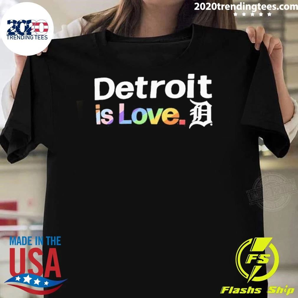 Detroit Tigers City Is Love Pride Shirt