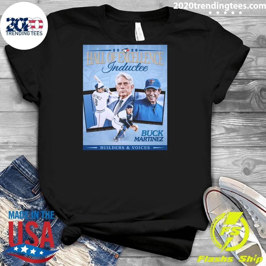 Buck Martinez takes his place in the Hall of Excellence 2026 Shirt