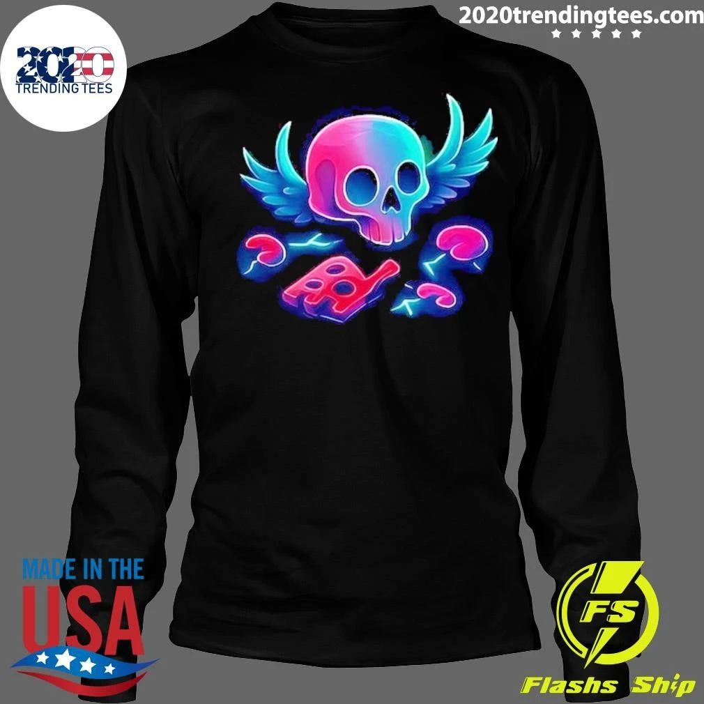 Skull wings Cyberpunk Shirt