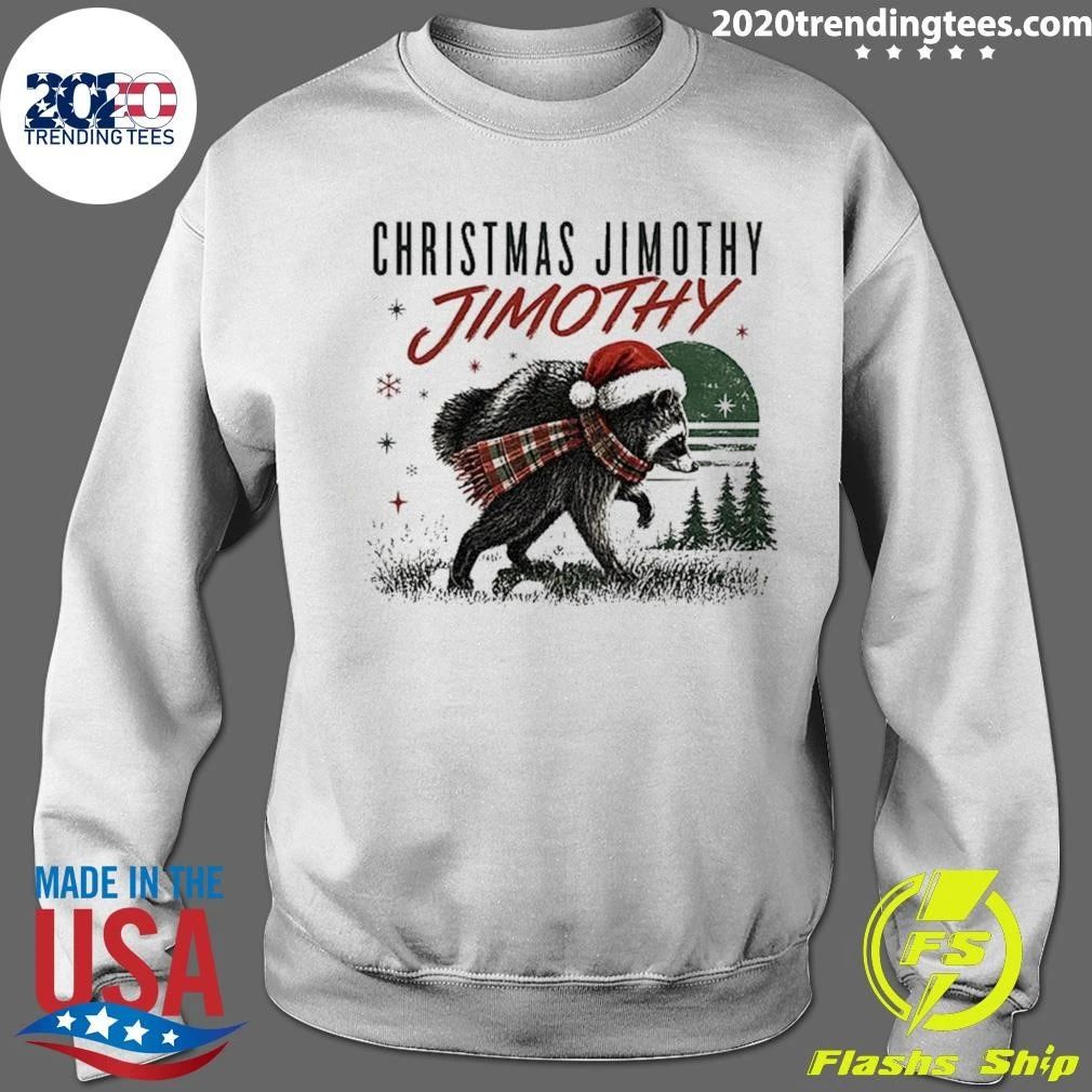 Christmas Jimothy Raccoon Holiday Trash Panda Shirt