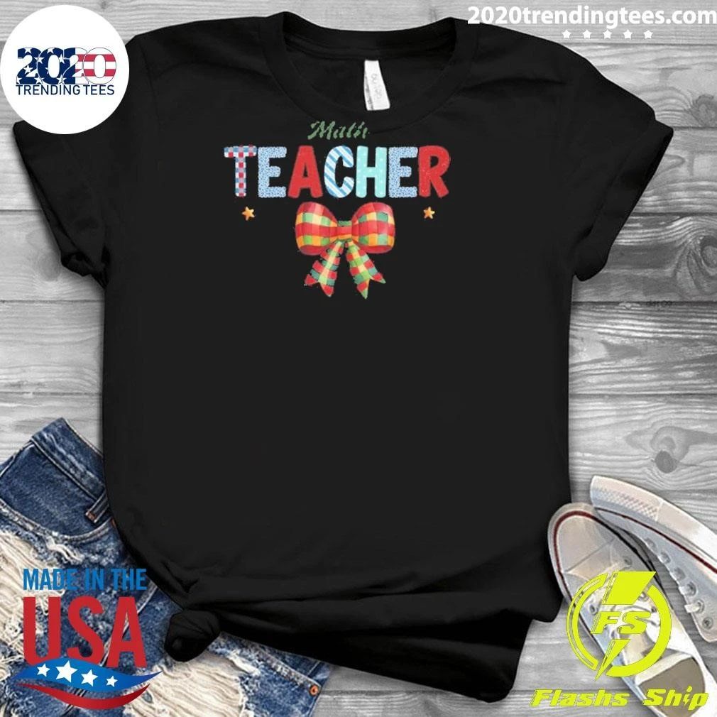 Math Teacher Christmas Shirt