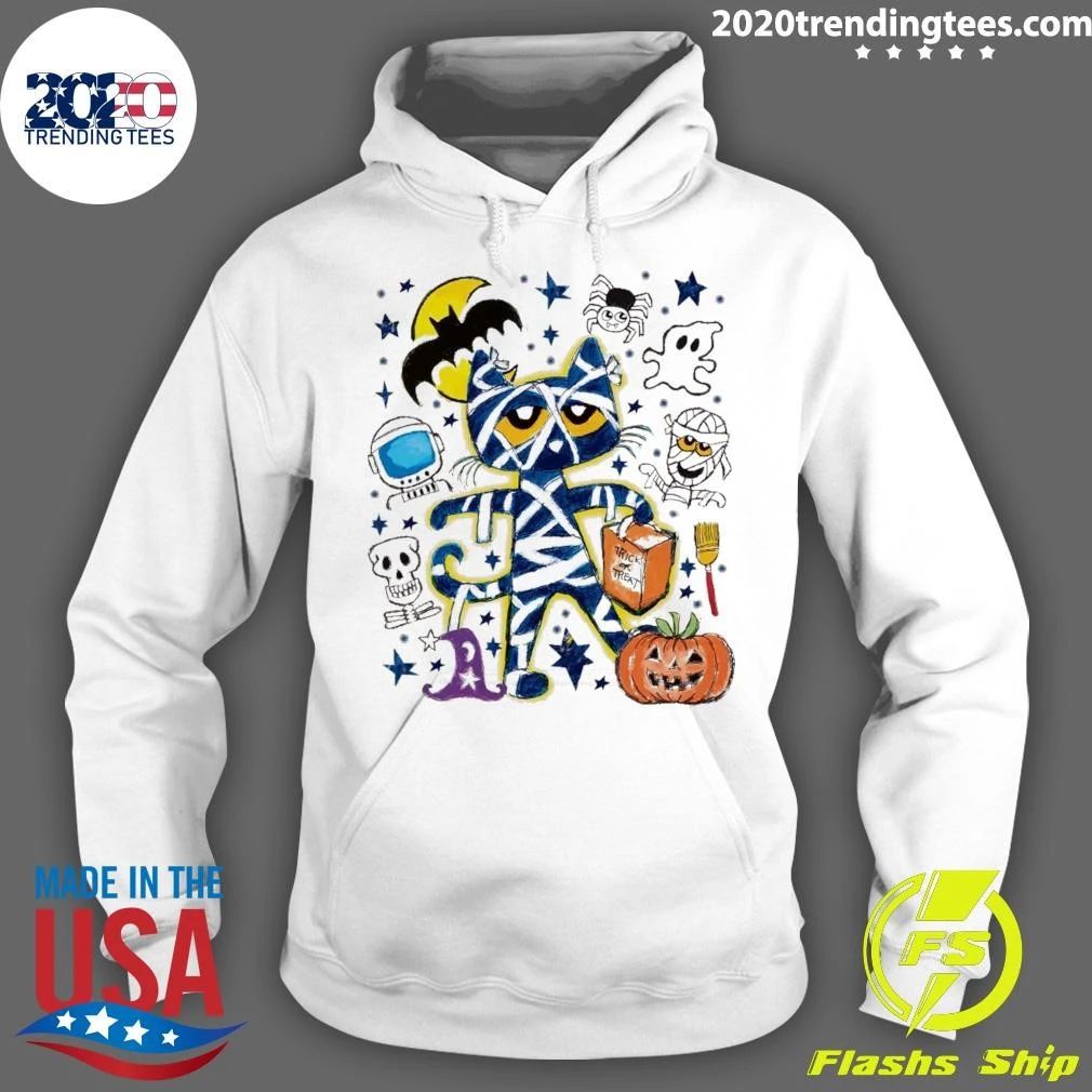 Pete the Cat Halloween Icons Cropped Shirt