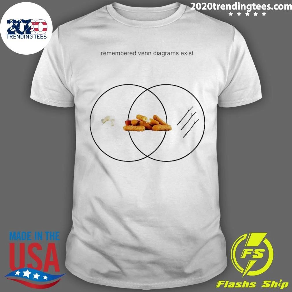 Remembered Venn Diagrams Exist Mozzarella Sticks Shirt