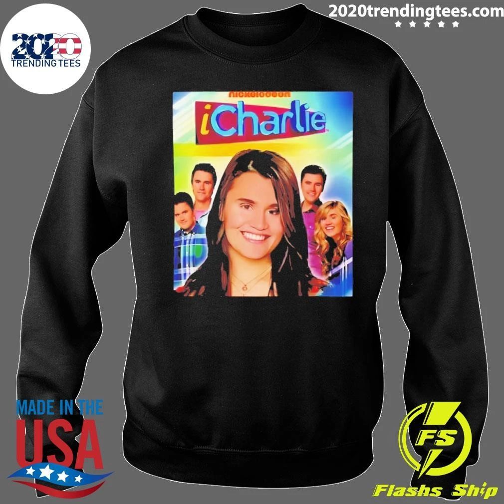 Charlie Kirk Icarly Cast Photo Tv Show Retro Shirt
