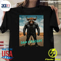Charging Bull In Basquiat Dam Straight Shirt