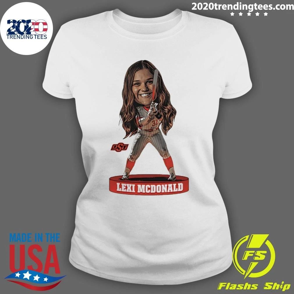 Lexi Mcdonald Oklahoma State Softball Player Caricature Shirt