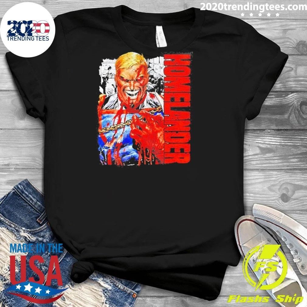 Homelander The Boys Superhero Cartoon Shirt