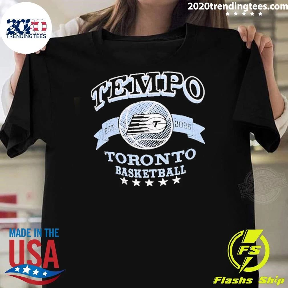 Tempo Est 2026 Toronto Basketball Shirt