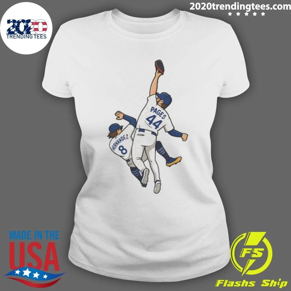 Pages Hernandez 9th inning catch World Series Baseball Tee Shirt