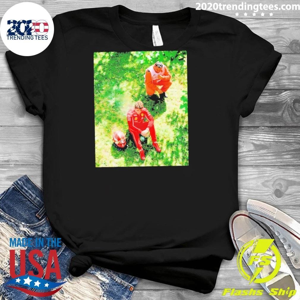 Monza Gp Charles Leclerc Crash Photo Shirt