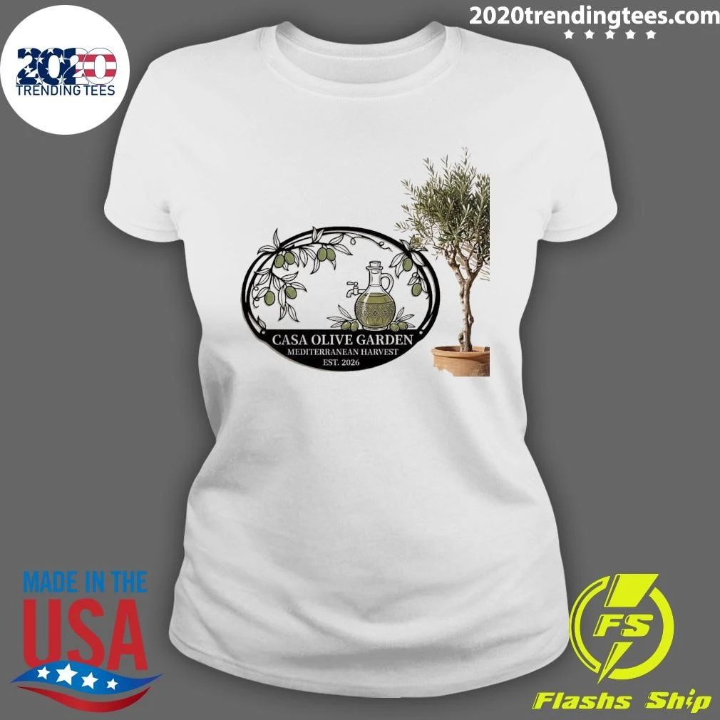 Casa Olive Garden Mediterranean Harvest Est. 2026 Shirt