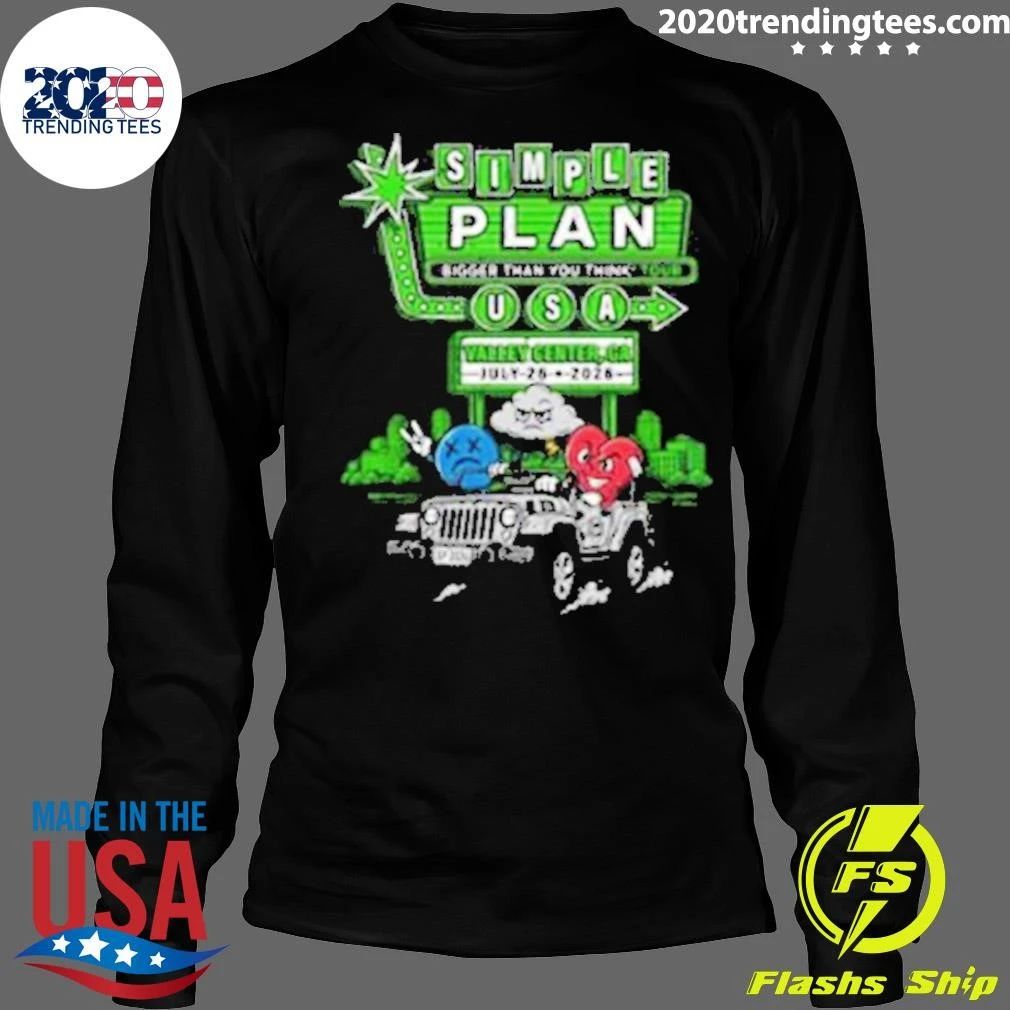Simple Plan Valley Center Ca Event Tee At The Events Center In Valley Center Ca On July 26 2026 Shirt