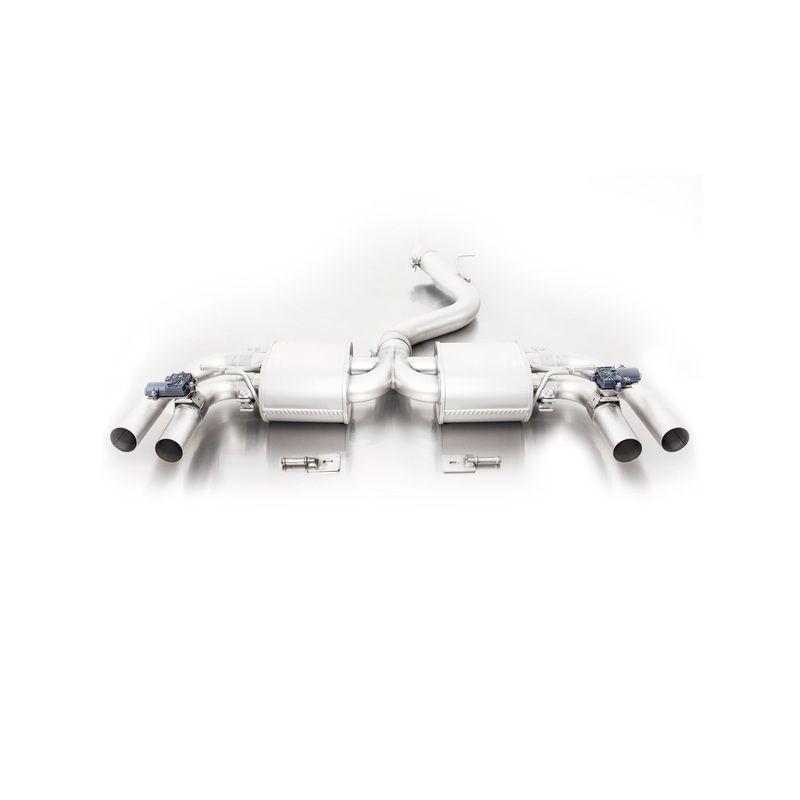 REMUS Audi RS3 8V 2.5l Turbo Euro 6b, Cat-Back Sport Exhaust from SECONDARY Catalytic Converter with Resonated Front