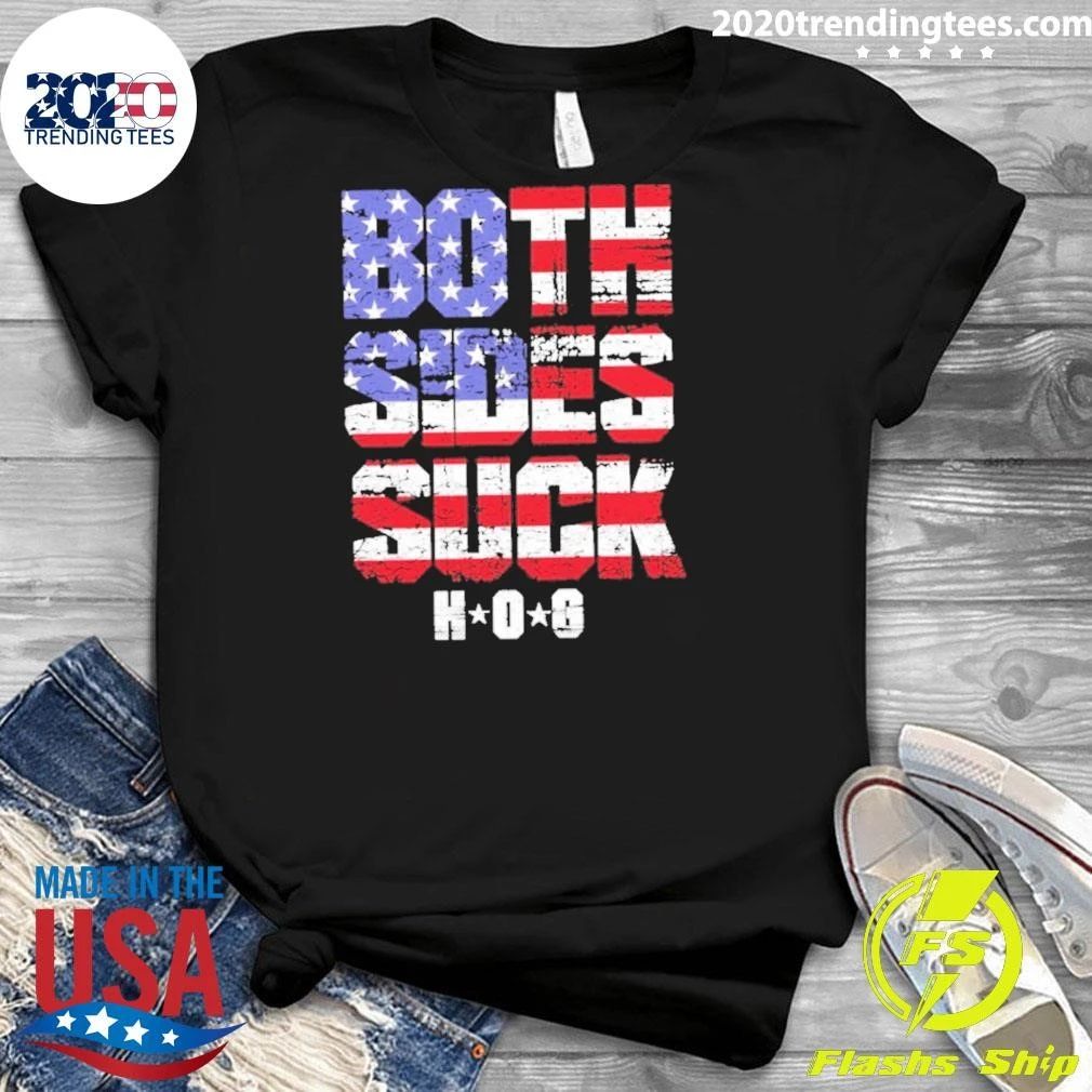 Both Sides Suck Hog American Flag Shirt