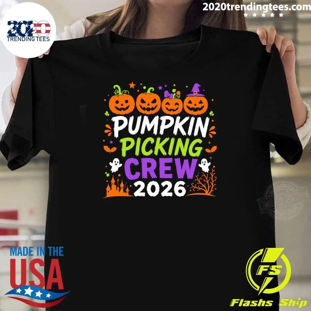 Halloween Pumpkin Picking Crew 2026 Shirt