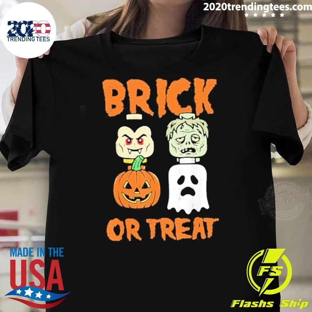 2026 Halloween Brick Or Treat Protest Shirt