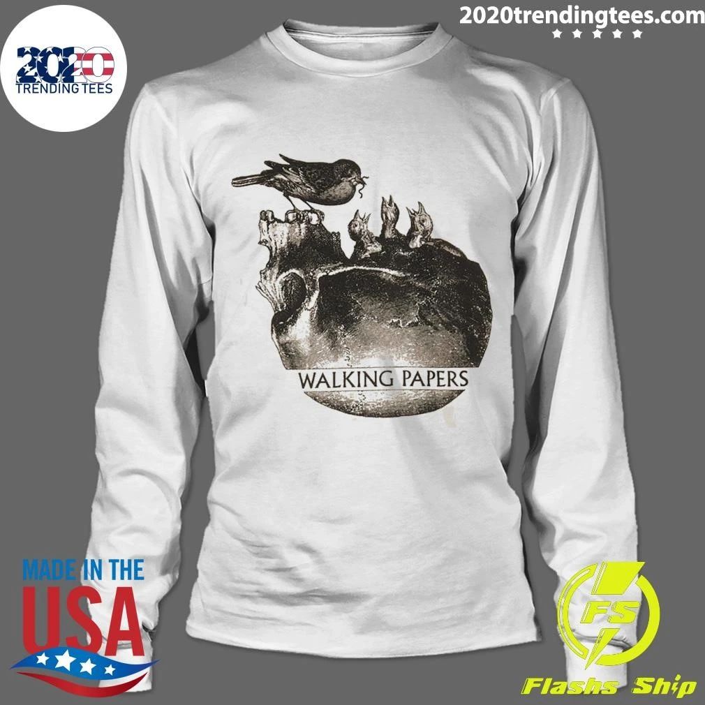 Walking Papers Birds On Skull Junior Shirt
