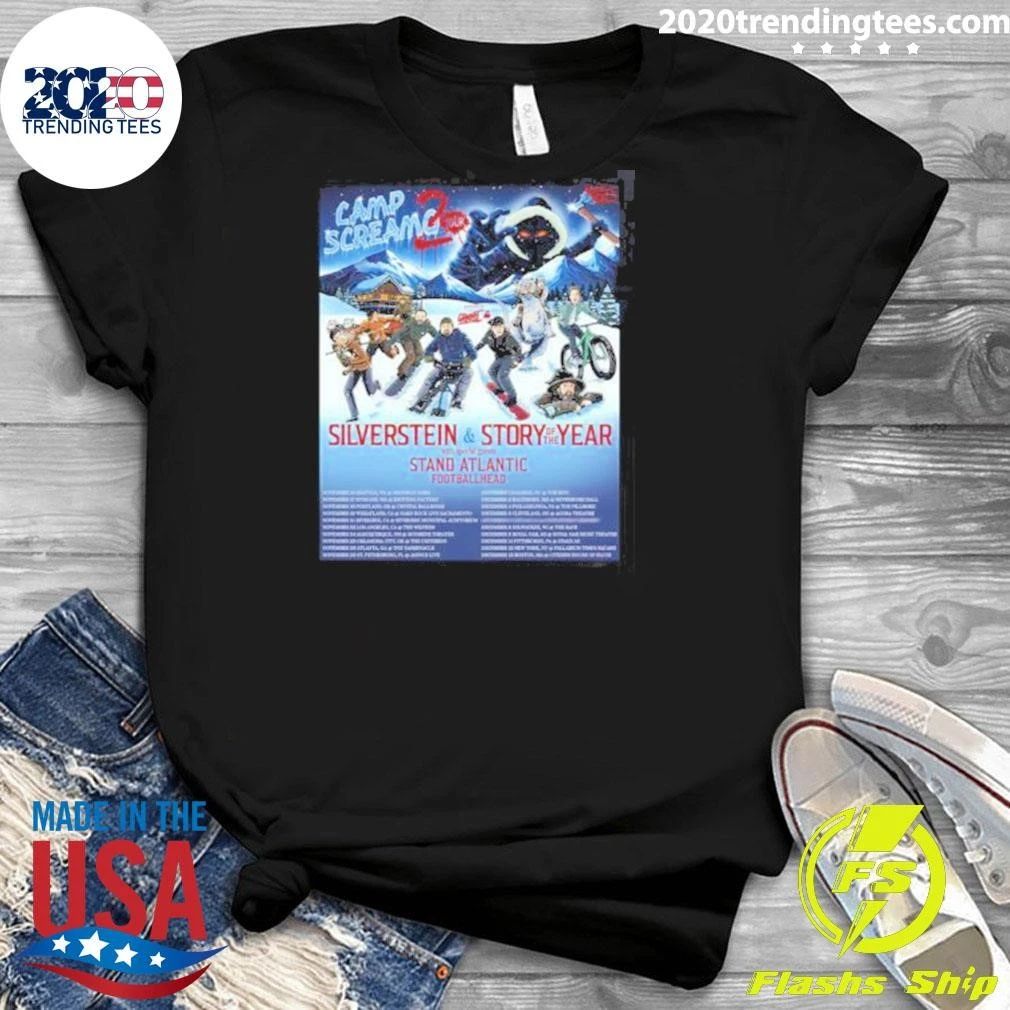 Silverstein Camp Screamo 2 Tour 2026 Schedule Shirt