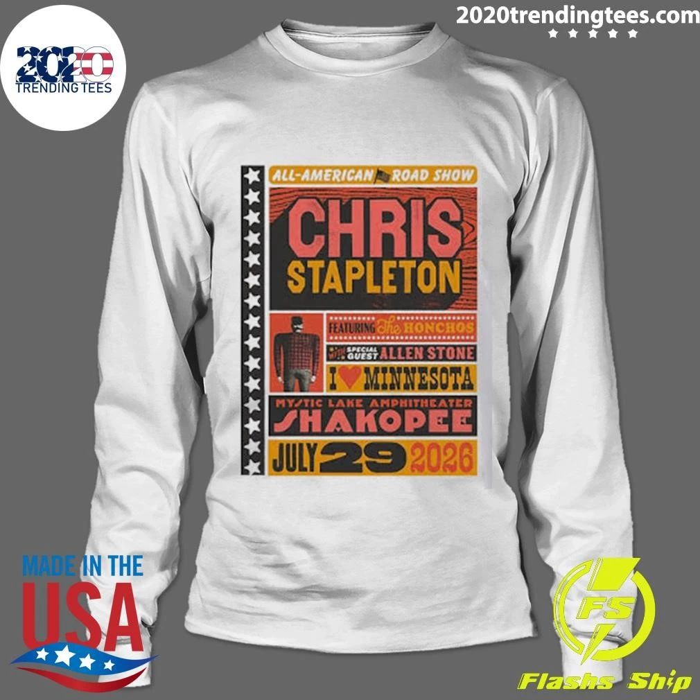 Chris Stapleton July 29 2026 In Shakopee MN Shirt