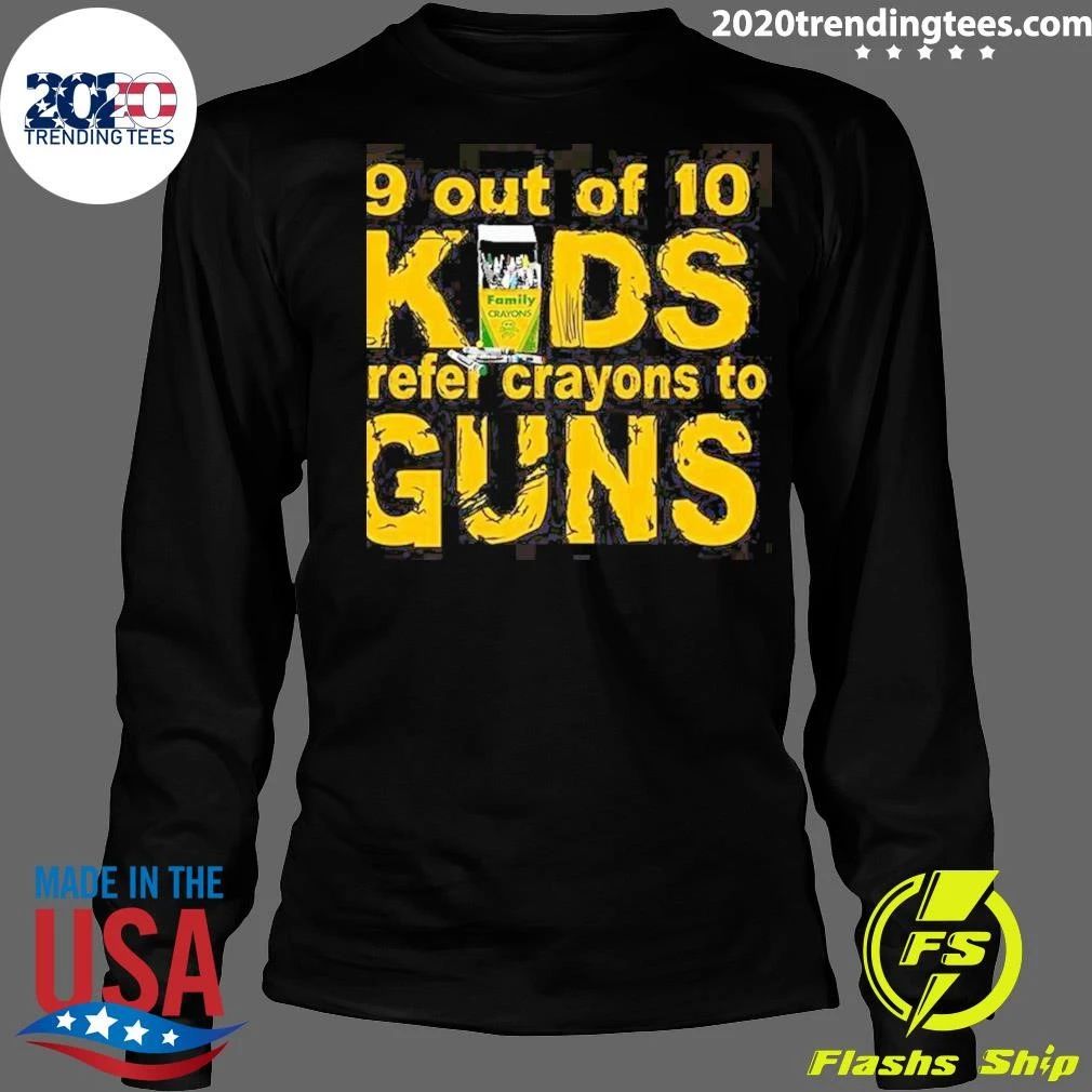 9 Out Of 10 Kids Prefer Crayons To Guns Pearl Jam Full Sleeves Shirt