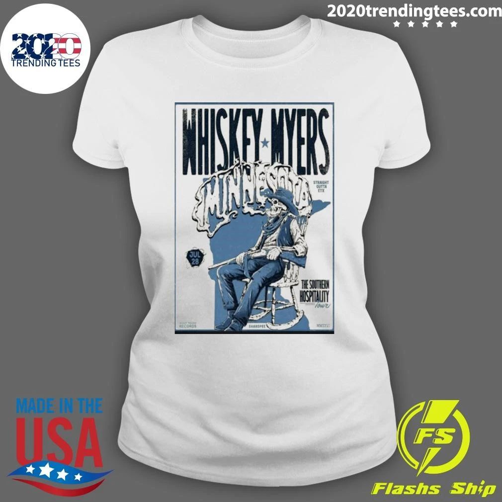 Whiskey Myers Minnesota 2026 Southern Hospitality Tour Home Shirt
