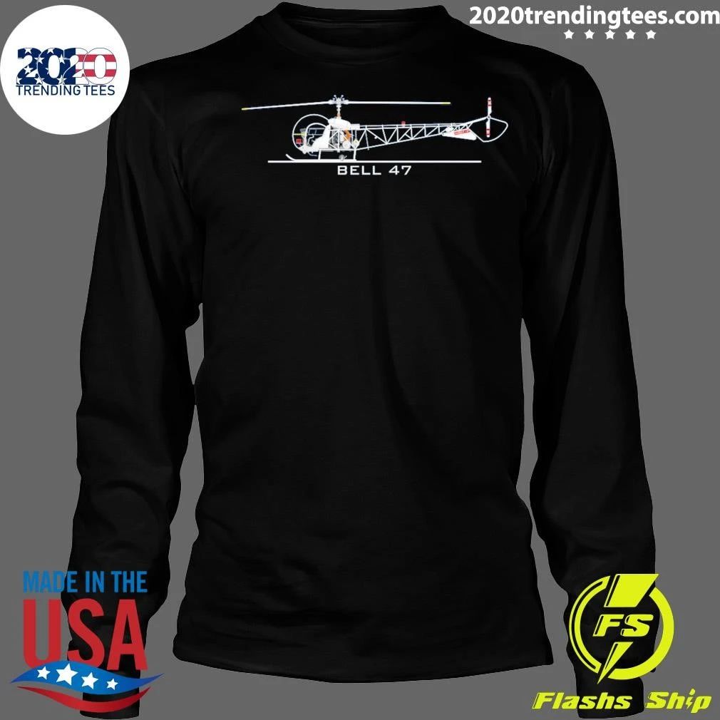 Bell 47 Helicopter Aeroclassic Retro Shirt