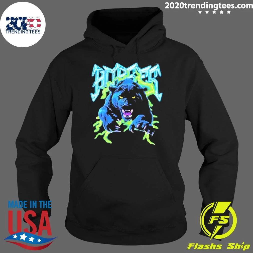 Horses Panther Lightning Metal Band Graphic Shirt