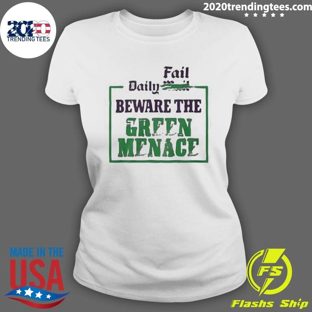 Zack Polanski Daily Fail Beware The Green Menace Shirt