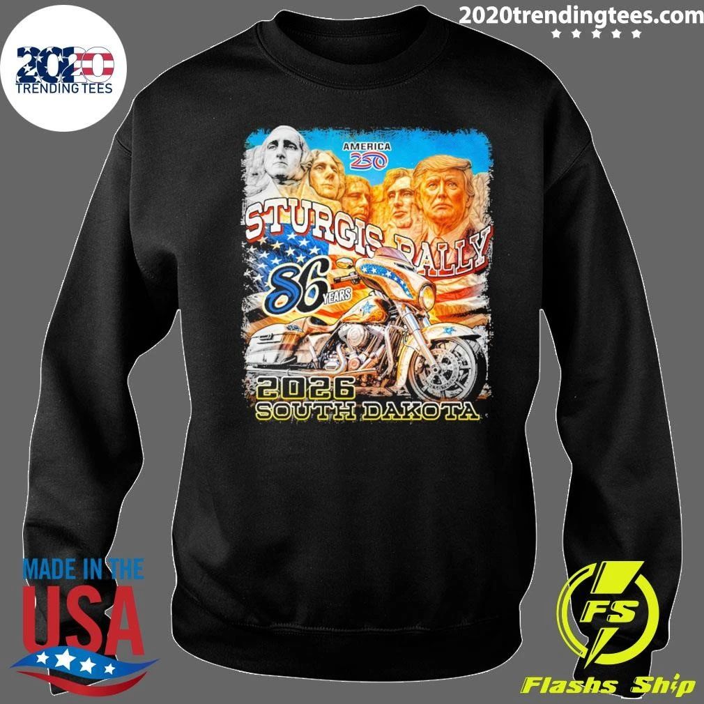 2026 Sturgis Motorcycle Rally Trumpmore Mens Black Shirt
