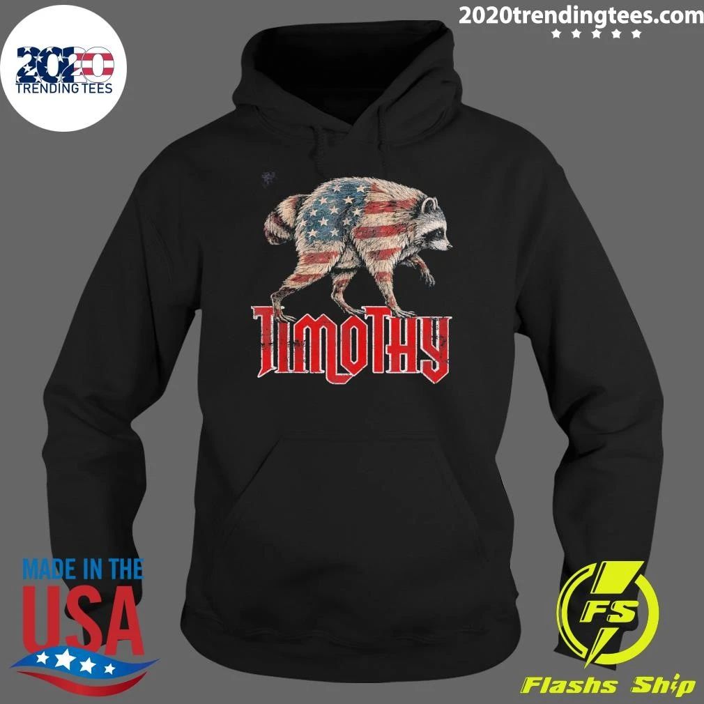 Raccoon Jimothy American USA Flag Raccoons Fans Shirt