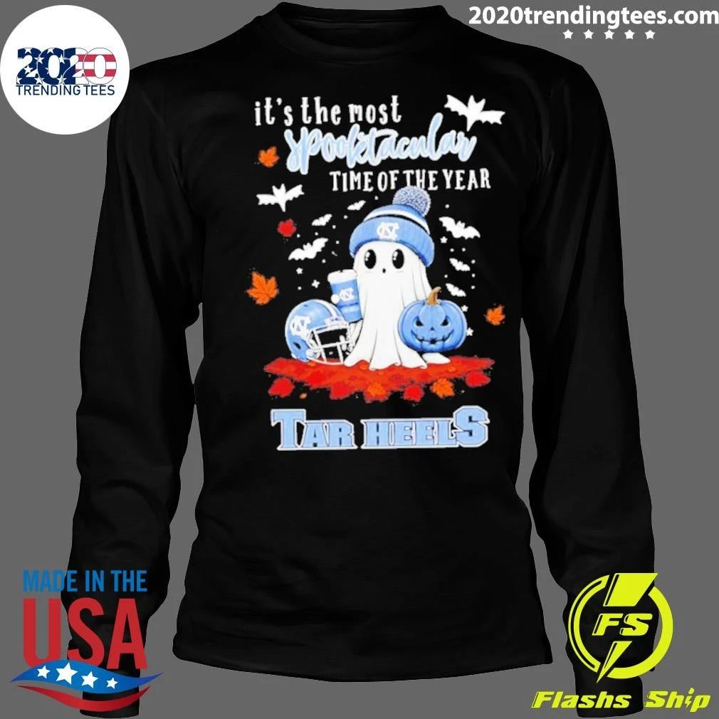 Ghost Halloween 2026 North Carolina Tar Heels It’s The Most Spooktacular Time Of The Year Shirt