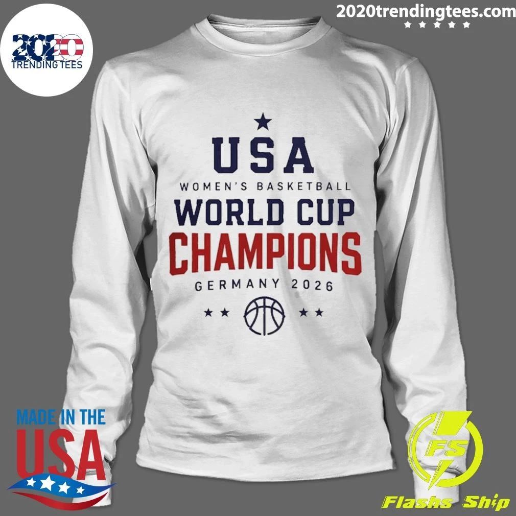 Usa Women’s Basketball World Cup Champions Germany 2026 Shirt
