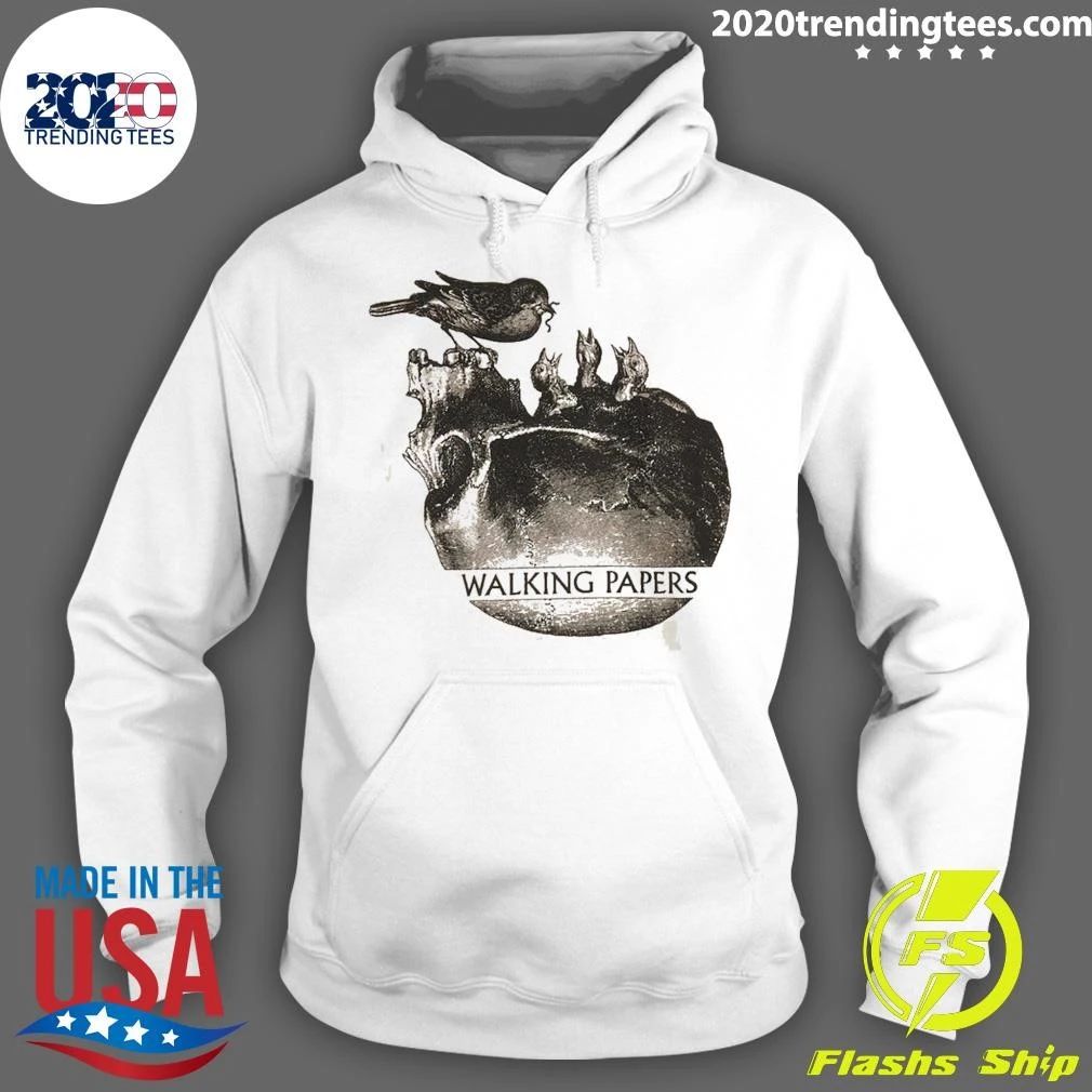 Walking Papers Birds On Skull Junior Shirt