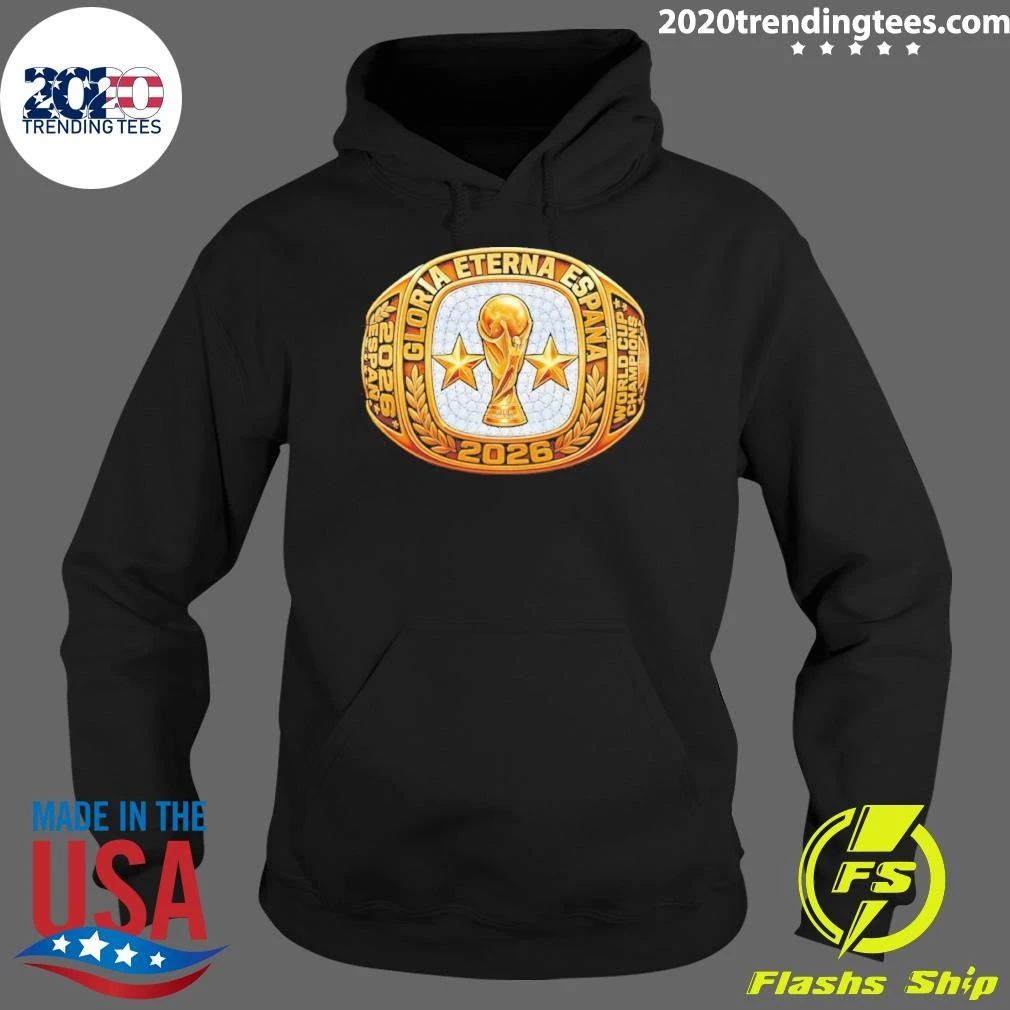Spain National Soccer World Cup Champions Ring Gloria Eterna Espana 2026 Shirt