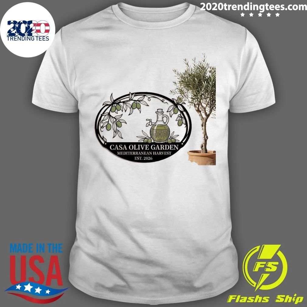 Casa Olive Garden Mediterranean Harvest Est. 2026 Shirt