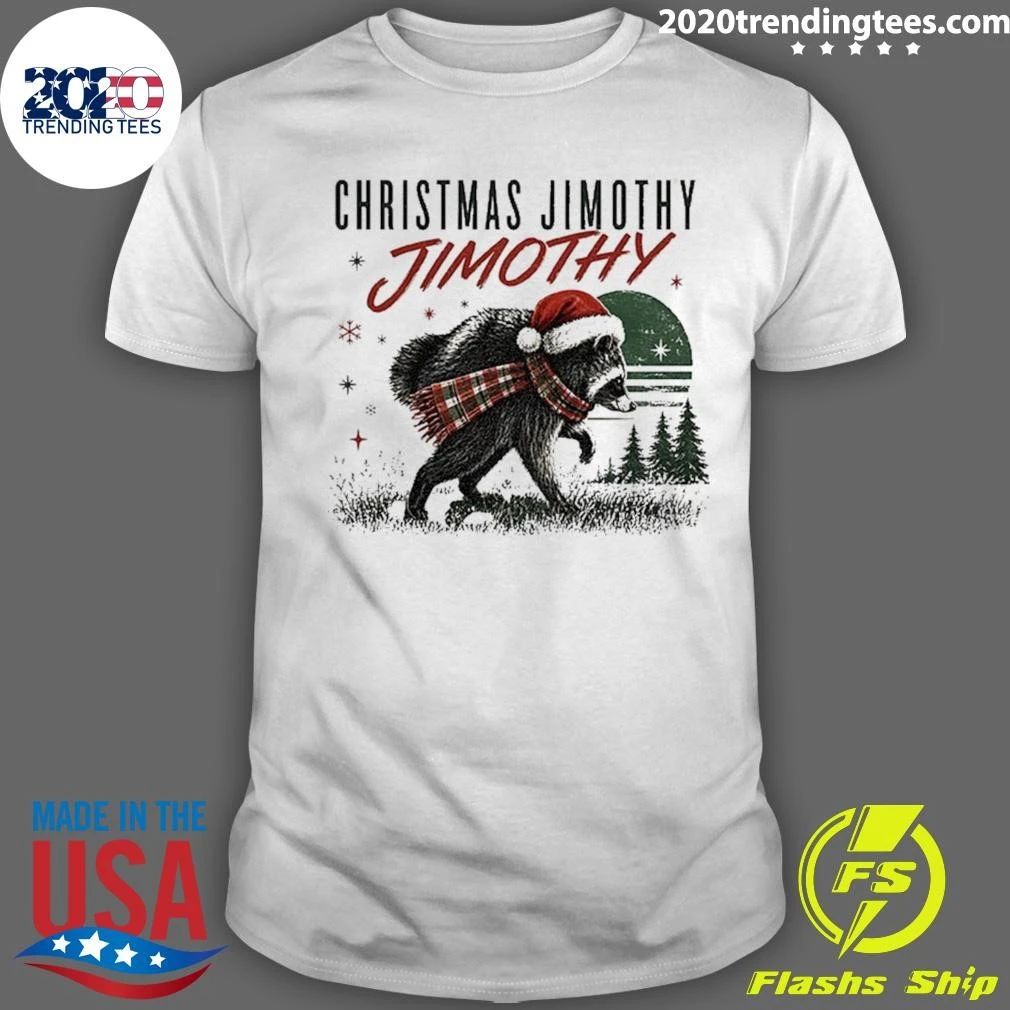 Christmas Jimothy Raccoon Holiday Trash Panda Shirt