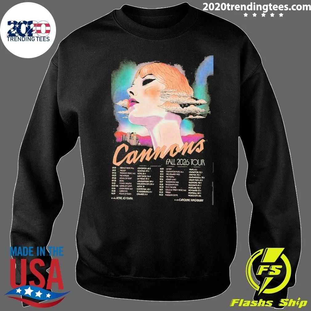 Cannons The Band Fall Tour 2026 Shirt