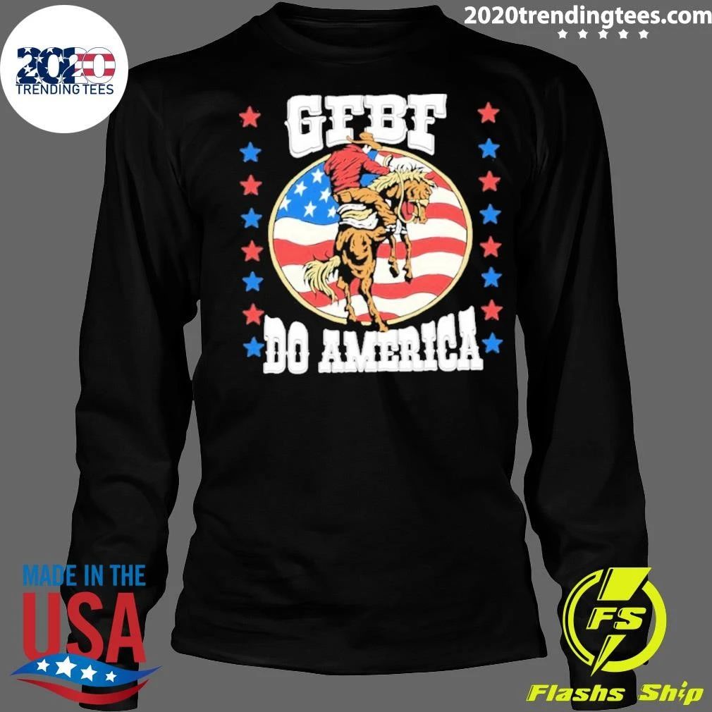 Gfbf Do America Cowboy Usa Flag Shirt